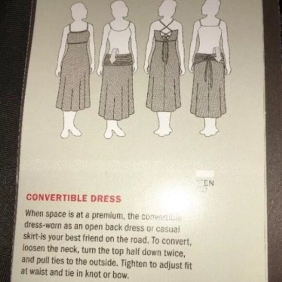 The North Face‎ Dress Women's Small Petite Black Abby Convertible Dress - Picture 3 of 13